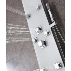 ANZZI Rhaus 60" Full Body Shower Panel With Heavy Rain Shower, White -Warm Bathroom 18d19b8609a9c98c 7779 w800 h800 b0 p0