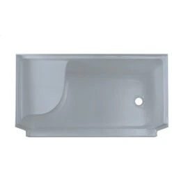 Aquatique 60"x32" Single Threshold Shower Base, Gray -Warm Bathroom 1941268c0fee050f 9515 w800 h800 b1 p0