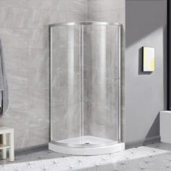 Ove Decors Breeze 34 Shower Kit, Clear Glass Panels And Base, Satin Nickel 17 Ove Decors Breeze 34 Shower Kit, Clear Glass Panels And Base, Satin Nickel -Warm Bathroom 19b160430f900621 3491 w800 h800 b0 p0