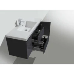 MOB 48" Wall-Mounted Single Bathroom Vanity In High-Gloss Gray -Warm Bathroom 1a8184d90aa4322c 2507 w800 h800 b0 p0