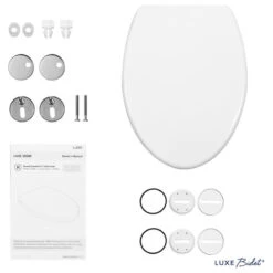 LUXE Comfort Fit Toilet Seat (Round And Elongated), Elongated -Warm Bathroom 1ad1650602715a47 3192 w800 h800 b1 p0
