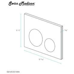 Dual Button Actuator Plate, Matte White -Warm Bathroom 1af16a8001d5bea8 8211 w800 h800 b1 p0