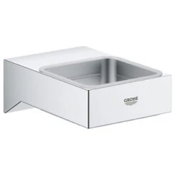 Grohe 40 865 Selection Cube Wall Mounted Soap Dish - Starlight Chrome