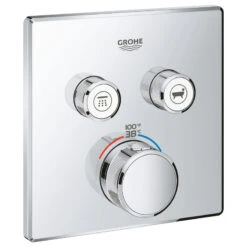 Grohtherm SmartControl Dual Function Thermostatic Trim With Control Module