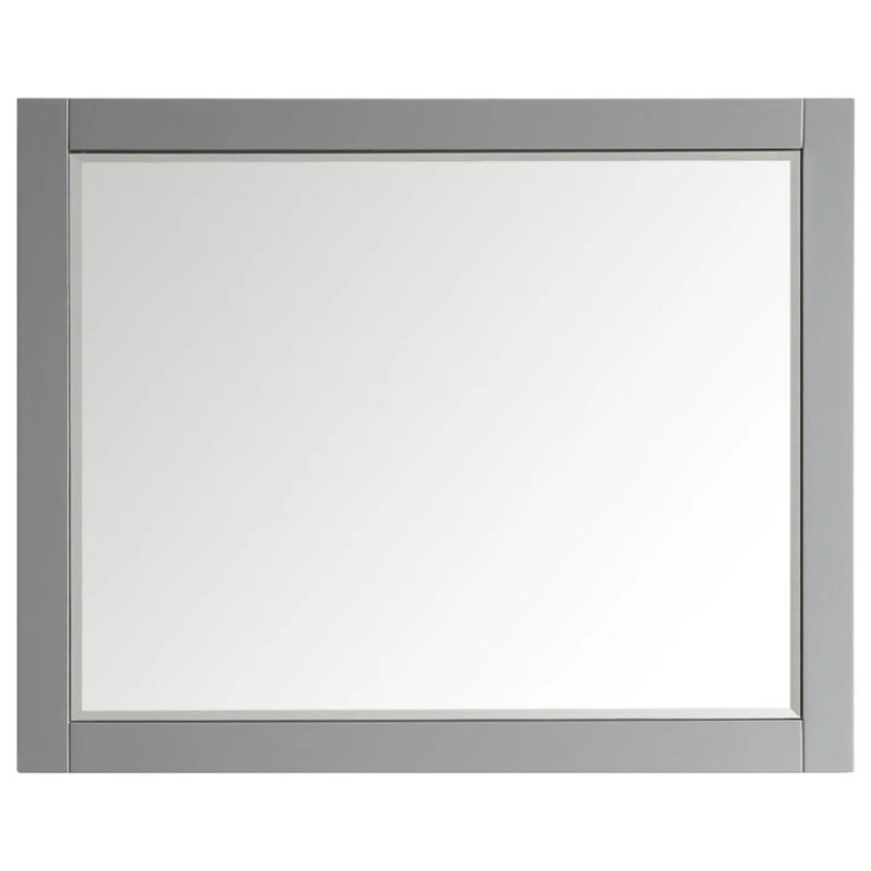 Vinnova Florence 48" Bathroom Vanity Framed Wall Mirror In Gray 1 Vinnova Florence 48" Bathroom Vanity Framed Wall Mirror In Gray