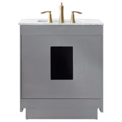 Ivy Gray Bathroom Vanity Set, 30", Without Mirror -Warm Bathroom 1cb18c500f2b956e 8080 w800 h800 b1 p0