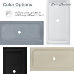 Voltaire 60"x30" Single-Threshold, Center Drain, Shower Base, Gray 15 Voltaire 60"x30" Single-Threshold, Center Drain, Shower Base, Gray -Warm Bathroom 1d1104670f7f3bc5 5954 w800 h800 b0 p0