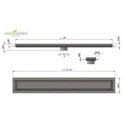 SereneDrains Luxurious Satin Gold Tile Insert Linear Shower Drain, 30 Inch -Warm Bathroom 1d41759e012961fd 5821 w800 h800 b1 p0