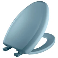 Bemis 1200SLOWT Elongated Closed-Front Toilet Seat And Lid - Dresden Blue -Warm Bathroom 1ed113cd0d275fcb 7232 w800 h800 b1 p0