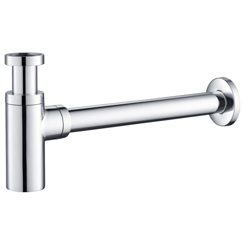 Kibi Bathroom Sink Decorative Round Bottle Trap, Chrome 1 Kibi Bathroom Sink Decorative Round Bottle Trap, Chrome