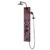 Sedona ShowerSpa Hammered Copper Shower Panel With Oil-Rubbed Bronze