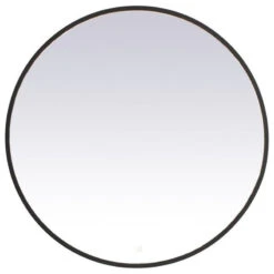 Elegant Decor Pier 42" LED Mirror With Adjustable Color Temperature In Black