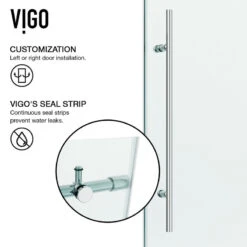 VIGO Elan Frameless Sliding Bathtub Door In Chrome -Warm Bathroom 1fa1992f0f73564d 9677 w800 h800 b0 p0