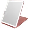 Touch Pad 2.0 Rechargeable LED Makeup Mirror With Flip Cover, Rose Gold