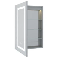 Recessed/Surface LED Light Mirror Medicine Cabinet Defogger, 20"x30" Left Hinge 25 Recessed/Surface LED Light Mirror Medicine Cabinet Defogger, 20"x30" Left Hinge -Warm Bathroom 2001858f02d8bc35 7237 w800 h800 b1 p0