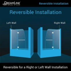 DreamLine Aqua 48 In. W X 58 In. H Frameless Hinged Tub Door In Chrome 10 DreamLine Aqua 48 In. W X 58 In. H Frameless Hinged Tub Door In Chrome -Warm Bathroom 201161e30fca6be3 8055 w800 h800 b0 p0