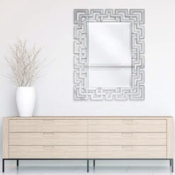Rectangular Antique Wall Mirror, 0.75" Beveled Center, 40"x 31" Bathroom Mirror -Warm Bathroom 2061e1be01b0911b 7306 w800 h800 b0 p0