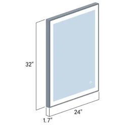 24'' Rectangle LED Lighted Accent Bathroom/Vanity Wall Mirror 21 24'' Rectangle LED Lighted Accent Bathroom/Vanity Wall Mirror -Warm Bathroom 208148b001a9c3c8 6325 w800 h800 b1 p0