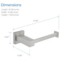 Cube Bathroom Tissue Holder KBA1502, Brush Nickel -Warm Bathroom 209103ee0fc820cb 3259 w800 h800 b1 p0