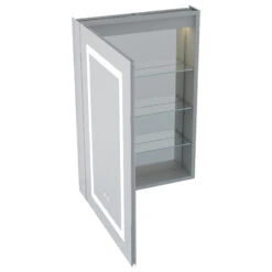 Recessed/Surface LED Light Mirror Medicine Cabinet Defogger, 20"x30" Left Hinge 26 Recessed/Surface LED Light Mirror Medicine Cabinet Defogger, 20"x30" Left Hinge -Warm Bathroom 20b198d802d8bc2a 7237 w800 h800 b1 p0