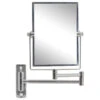 American Imaginations 16.36-in. Rectangle Stainless Steel Wall Mount Magnifying Mirror In Chrome Color