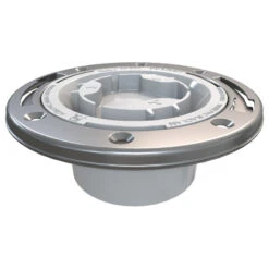 Oatey Fast Set 3 In. Outside Fit Or 4 In. Inside Fit Toilet Flange With Test Cap