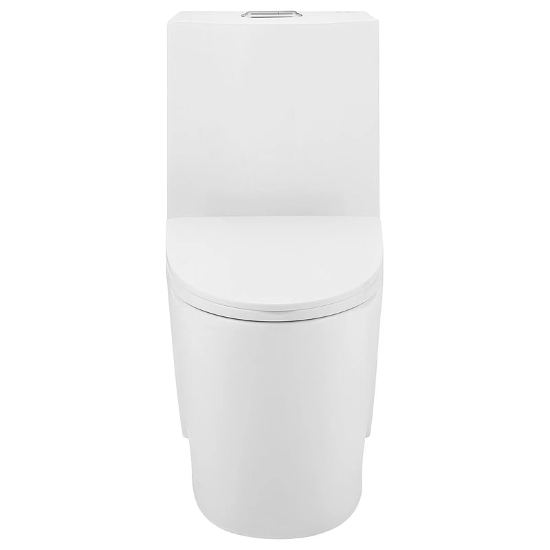 St. Tropez Elongated Toilet, Dual Flush, Glossy White 3 St. Tropez Elongated Toilet, Dual Flush, Glossy White - Image 3