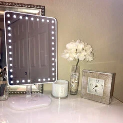 Touch Pro LED Makeup Mirror With Bluetooth Speaker And USB, White 16 Touch Pro LED Makeup Mirror With Bluetooth Speaker And USB, White -Warm Bathroom 22c15dcc012427e5 8920 w800 h800 b0 p0