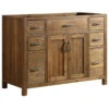 Bryson 48" Single Bathroom Vanity Cabinet Base Only In Walnut With Top