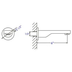 ALFI Brand AB2201-PC Polished Chrome Wall Mounted Tub Filler Bathroom Spout -Warm Bathroom 23b1a9a30de996d2 1038 w800 h800 b1 p0