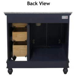 Bella 36" Single Bathroom Vanity In White With Carrara Marble Top 15 Bella 36" Single Bathroom Vanity In White With Carrara Marble Top -Warm Bathroom 23b1d76302e3110a 2500 w800 h800 b1 p0