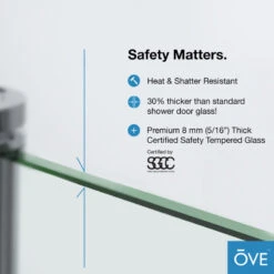 OVE Decors Milano 60 In. Black Framed Hinges Shower Door -Warm Bathroom 23c13f230239f6d4 9655 w800 h800 b0 p0