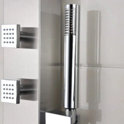 ANZZI Sans 40" Full Body Shower Panel System With Heavy Rain Shower, Nickel -Warm Bathroom 23d173e103348a91 8008 w800 h800 b0 p0
