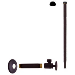 Supply Kit - 1/2" Ips X 3/8" Od X 12" Corrugated In Oil Rubbed Bronze, Oil Rubbed Bronze