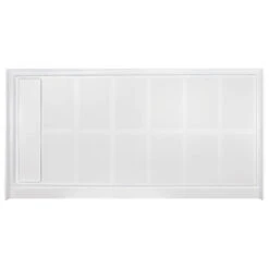 Transolid Linear 60"x34" Rectangular Shower Base With Left Hand Drain, White -Warm Bathroom 2481a8780ec28530 5699 w800 h800 b1 p0