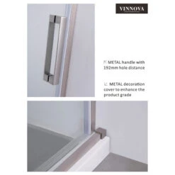 Rovigo 60" W X 76" H Single Sliding Frameless Shower Door, Matt Black -Warm Bathroom 2531dc19009c4620 4869 w800 h800 b1 p0