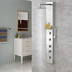 Luxier 55" 3-Jet Shower Panel System With Rainfall Shower Head Hand Shower -Warm Bathroom 25518de802181191 7208 w800 h800 b0 p0