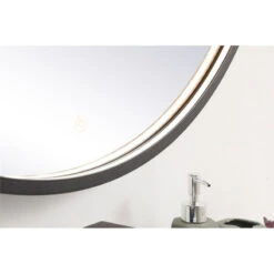 Elegant Decor Pier 42" LED Mirror With Adjustable Color Temperature In Black -Warm Bathroom 25910d4903997d66 1822 w800 h800 b0 p0