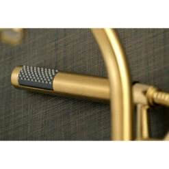 Aqua Vintage 7" Adjustable Wall Mount Tub Faucet, Brushed Brass -Warm Bathroom 25d17d410c66ef8e 7447 w800 h800 b0 p0