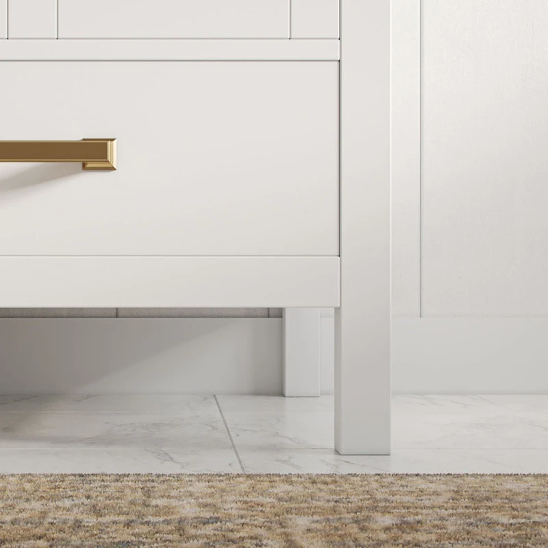 Eleanor Bath Vanity, White, 60", Double Sink, Freestanding 7 Eleanor Bath Vanity, White, 60", Double Sink, Freestanding - Image 7