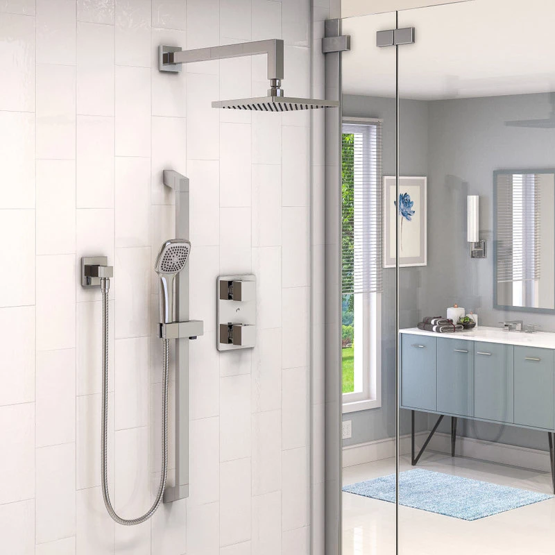 Belanger Rain Thermostatic Square Shower System, Wall 7 Belanger Rain Thermostatic Square Shower System, Wall - Image 7