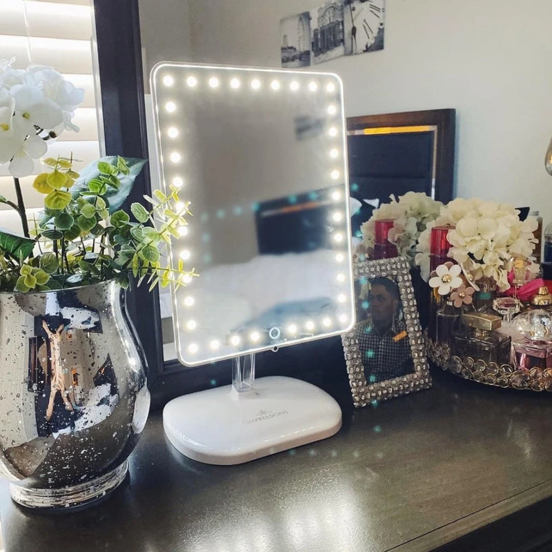 Touch Pro LED Makeup Mirror With Bluetooth Speaker And USB, White 11 Touch Pro LED Makeup Mirror With Bluetooth Speaker And USB, White - Image 11