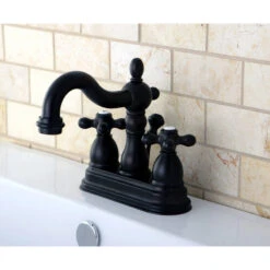 Kingston 4" Centerset Bathroom Faucet W/Plastic Pop-Up, Oil Rubbed Bronze 5 Kingston 4" Centerset Bathroom Faucet W/Plastic Pop-Up, Oil Rubbed Bronze -Warm Bathroom 2731ec7d0d5302be 0457 w800 h800 b0 p0