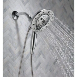 Delta 58480-PK Universal Showering Round 1.75 GPM Multi Function - Brilliance 6 Delta 58480-PK Universal Showering Round 1.75 GPM Multi Function - Brilliance -Warm Bathroom 27a191c9096fc913 3066 w800 h800 b0 p0