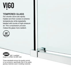 VIGO Elan Frameless Sliding Bathtub Door In Chrome -Warm Bathroom 27c1f8690f735650 9677 w800 h800 b0 p0