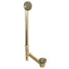 Patented Pop Down Bathtub Drain, Polished Brass Eduro P V D
