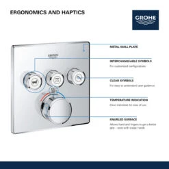 Grohtherm SmartControl Triple Function Thermostatic Trim With Control Module -Warm Bathroom 2891fa420dd53790 9042 w800 h800 b0 p0