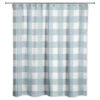 Sea Glass Buffalo Check 71x74 Shower Curtain