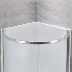 Ove Decors Breeze 36 Shower Kit, Frosted Glass Walls And Base, Satin Nickel -Warm Bathroom 28d1e7ee0f8fed2e 6937 w800 h800 b0 p0