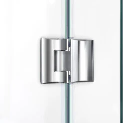 DreamLine Prism Lux 42" D X 42" W X 74.75" H Frameless Shower Enclosure Chrome, White Base -Warm Bathroom 2951c4f3020e93f9 7968 w800 h800 b0 p0
